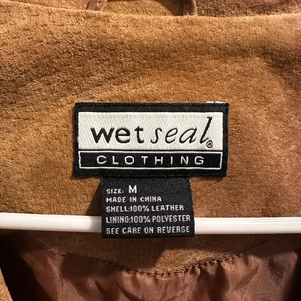 Y2K vintage leather coat WET SEAL - Picture 3 of 6